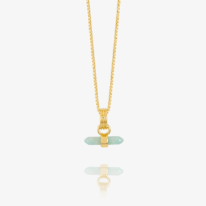 RJ Amazonite Necklace Mini Tranquility Amazonite T-Bar Necklace