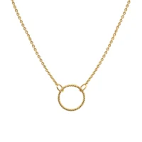 Textured circle necklace - Silverado Jewellery