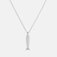 Silver minnow pendant necklace - One and Eight - Silverado Jewellery Silver minnow pendant necklace - One and Eight - Silverado Jewellery