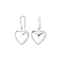 Silver heart drop earrings - Silverado Classics - Silverado Jewellery