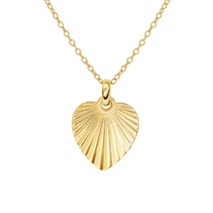 Heart sunburst pendant necklace - Silverado Jewellery