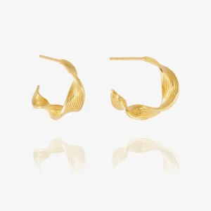 Gold twisted hoop earrings - Rachel Jackson - Silverado Jewellery Gold twisted hoop earrings - Rachel Jackson - Silverado Jewellery