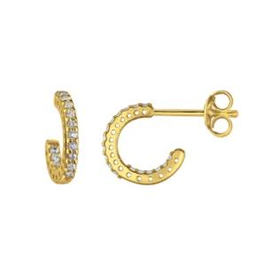 Sparkly huggie hoop earrings - Silverado Classics - Silverado Jewellery Sparkly huggie hoop earrings - Silverado Classics - Silverado Jewellery