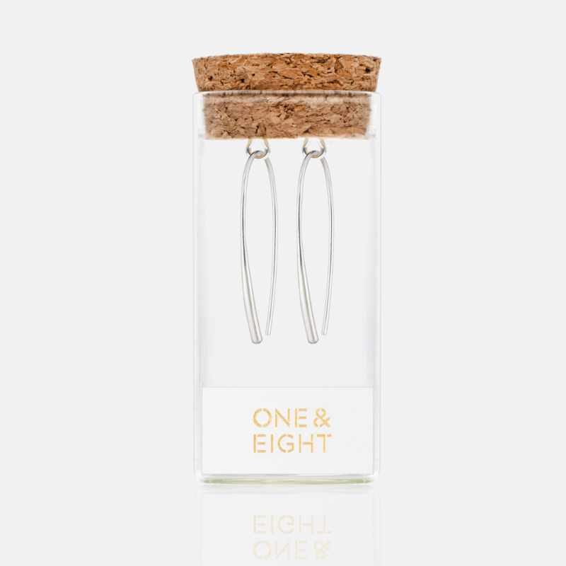 Silver Maya earrings - One and Eight - Silverado Jewellery