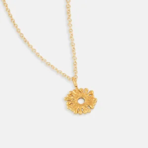 Gold solis necklace - One and Eight - Silverado Jewellery