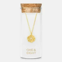 Gold solis necklace - One and Eight - Silverado Jewellery