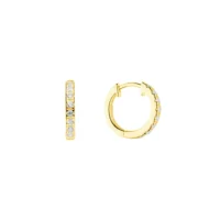 Sparkly cubic zirconia hoop earrings - Silverado classics - Silverado Jewellery