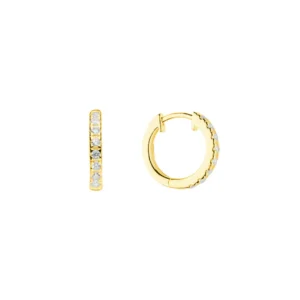 Sparkly cubic zirconia hoop earrings - Silverado classics - Silverado Jewellery Sparkly cubic zirconia hoop earrings - Silverado classics - Silverado Jewellery