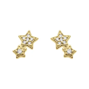 Sparkly double star stud earrings - Silverado Classics - Silverado Jewellery