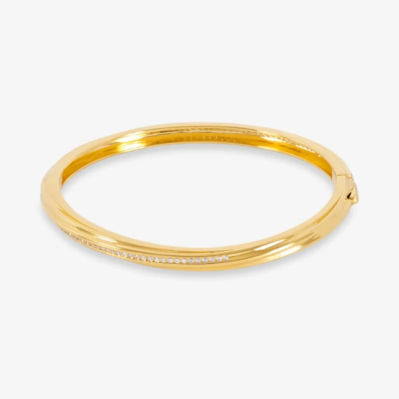 twisted hinged bangle - Rachel Jackson - Silverado Jewellery