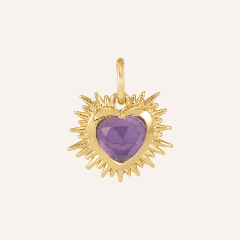 Sacred Heart Birthstone Necklace