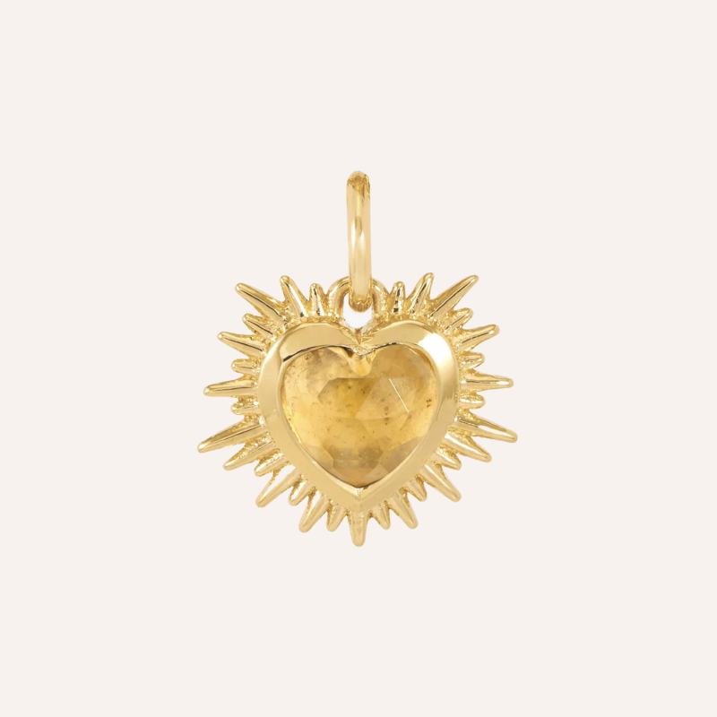 Sacred Heart Birthstone Necklace
