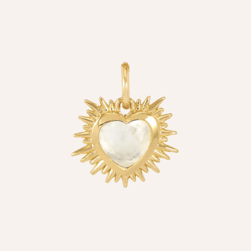 Sacred Heart Birthstone Necklace