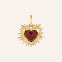 Sacred Heart Birthstone Necklace