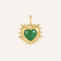 Sacred Heart Birthstone Necklace