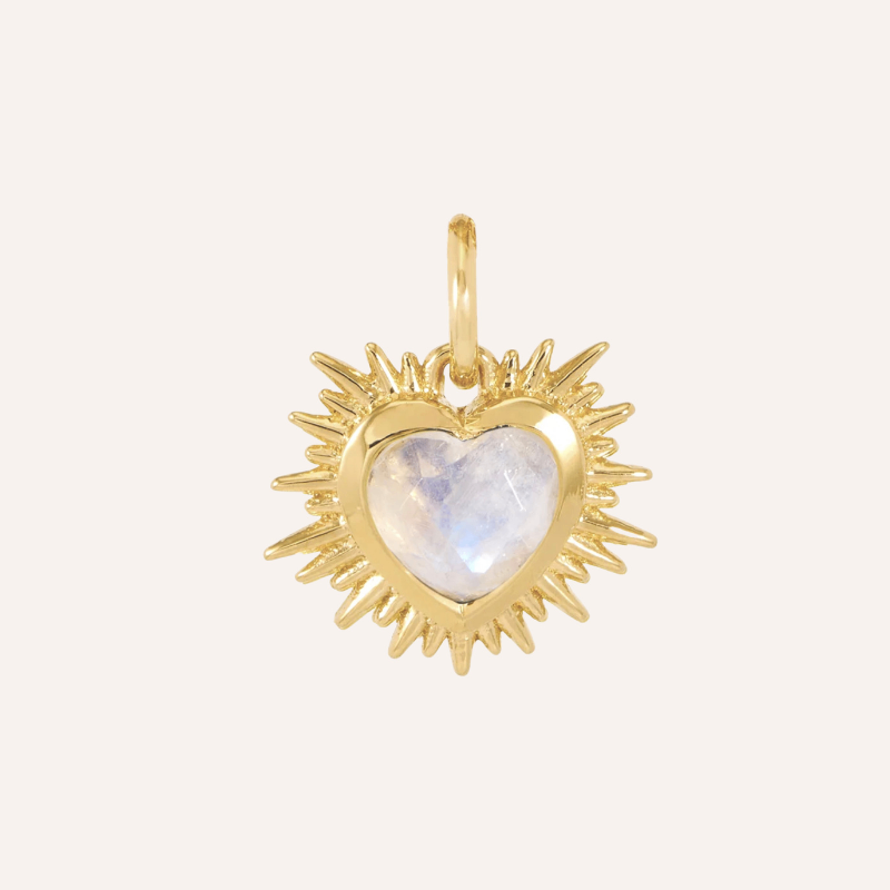 Sacred Heart Birthstone Necklace