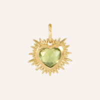 Sacred Heart Birthstone Necklace