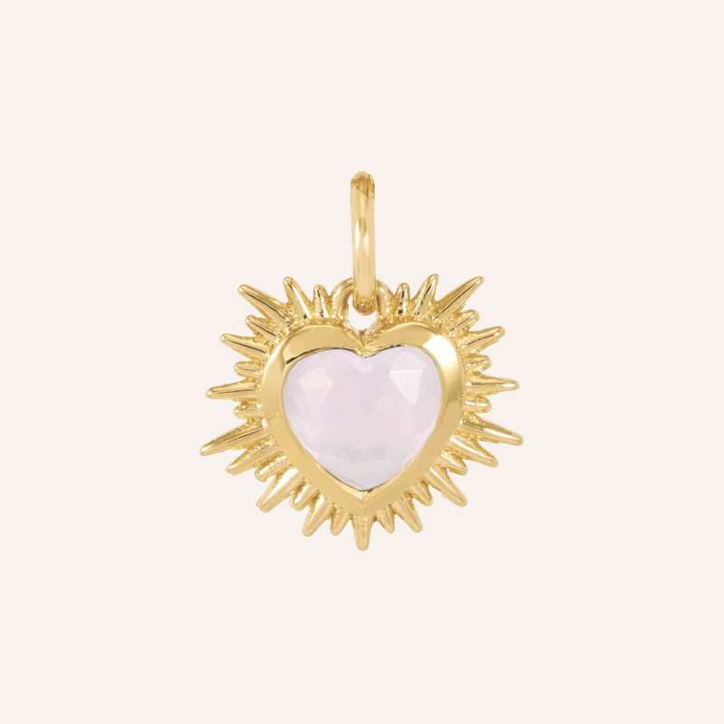 Sacred Heart Birthstone Necklace