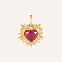 Sacred Heart Birthstone Necklace