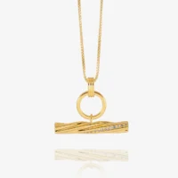 wisted t-bar necklace - Rachel Jackson - Silverado Jewellery