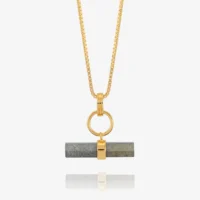 Aventurine t-bar necklace - Rachel Jackson - Silverado Jewellery
