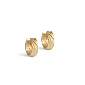 Mini Wave Hoop Earrings