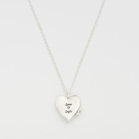 Silver Selene Moon Locket Necklace