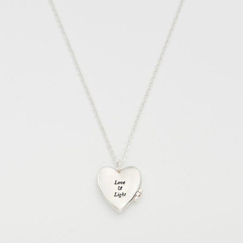 Silver Selene Moon Locket Necklace