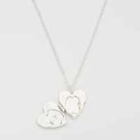 Silver Selene Moon Locket Necklace