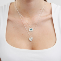 Silver Selene Moon Locket Necklace