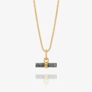 mini aventurine disco t-bar necklace - Rachel Jackson - Silverado Jewellery mini aventurine disco t-bar necklace - Rachel Jackson - Silverado Jewellery