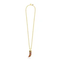 Red watermelon skin shark tooth necklace - Talis Chains - Silverado Jewellery Red watermelon skin shark tooth necklace - Talis Chains - Silverado Jewellery
