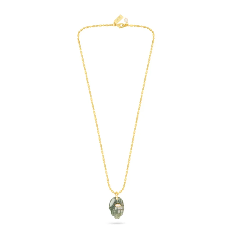 Indian agate protective hand necklace - Talis Chains - Silverado Jewellery Indian agate protective hand necklace - Talis Chains - Silverado Jewellery