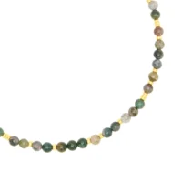 indian agate jaipur beaded necklace - Talis Chains - Silverado Jewellery