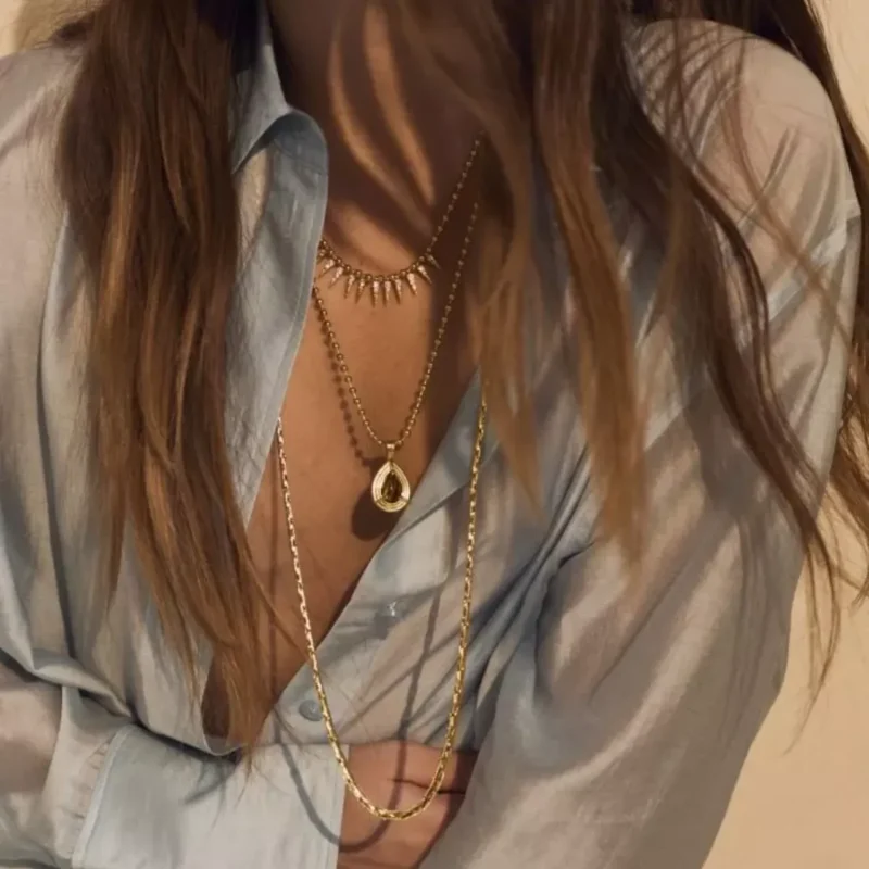 Long New York Chain Necklace - Talis Chains - Silverado Jewellery