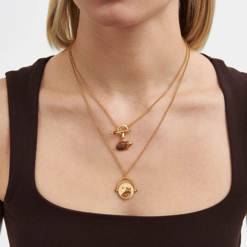 Owl Spinner Necklace