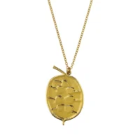 Honesty Pod Necklace With Heart Shaped Seeds