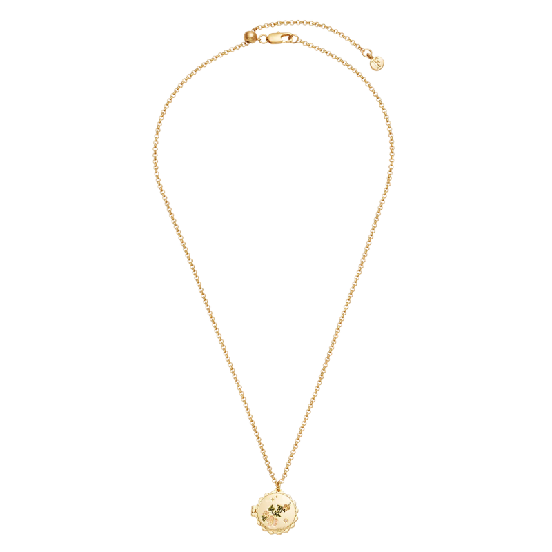 Ivy Blossom Locket Necklace
