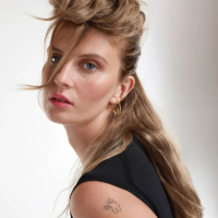 Medium Swirl Hoop Earrings