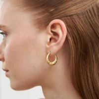 Niva Mistletoe Hoop Earrings
