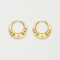 Niva Mistletoe Hoop Earrings