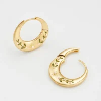 Niva Mistletoe Hoop Earrings