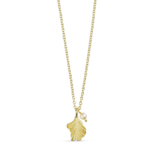 Leaf and pearl necklace - Pure by Nat - Silverado Jewellery