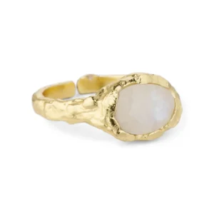 Jade Moonstone ring - Pure by Nat - Silverado Jewellery