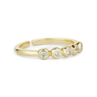 Aurelia ring set - gold plated - Pure by Nat - Silverado Jewellery