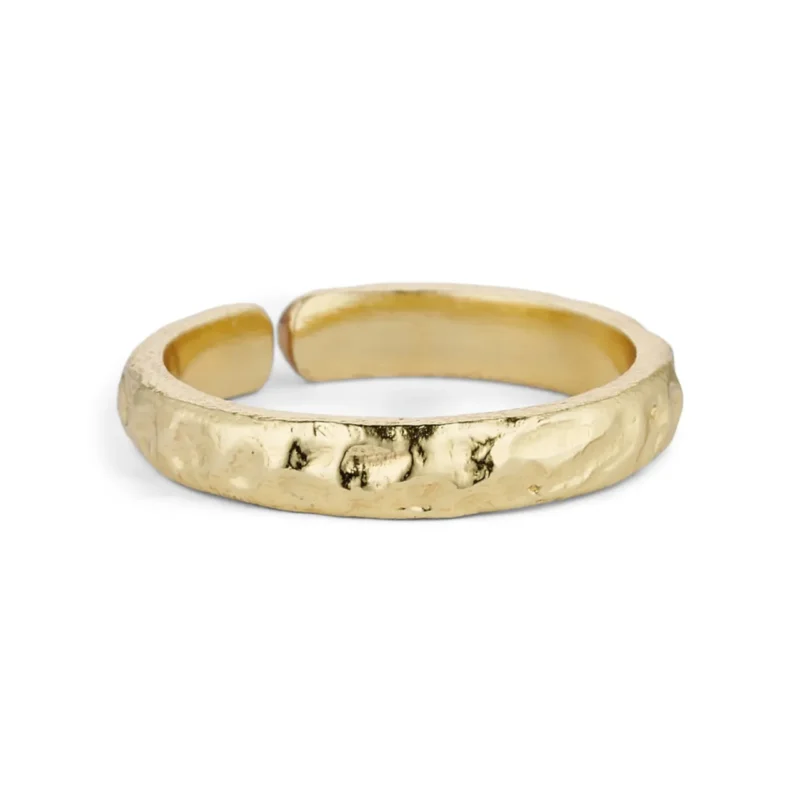 Aurelia ring set - gold plated - Pure by Nat - Silverado Jewellery