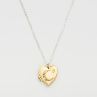 Selene Moon Locket Necklace