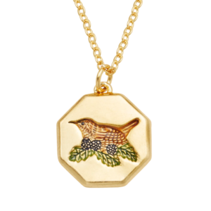 Wren and Blackberry Necklace