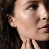 Silver glint stud earrings - Kit Heath - Silverado Jewellery