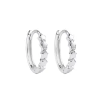 Silver star hoop earrings - Silverado Classics - Silverado Jewellery